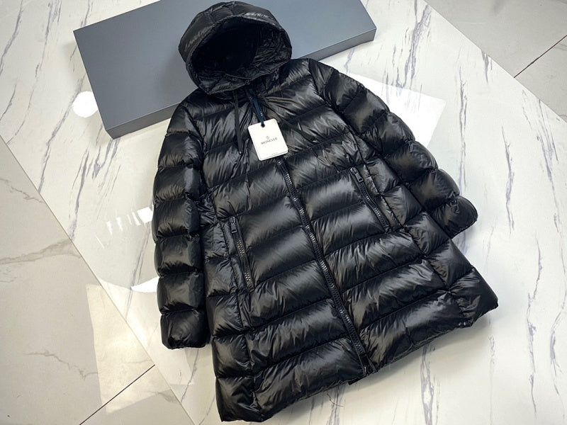 Moncler Long Hooded Down Puffer Coat