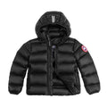 Canada Goose Crofton Kids' Black Hooded Down Jacket 5460K