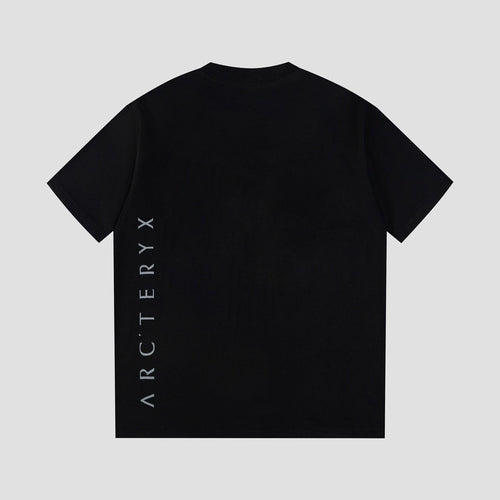 Arc'teryx Tonal Embroidered Bird Logo Front & Vertical Wordmark Back Unisex T-Shirt