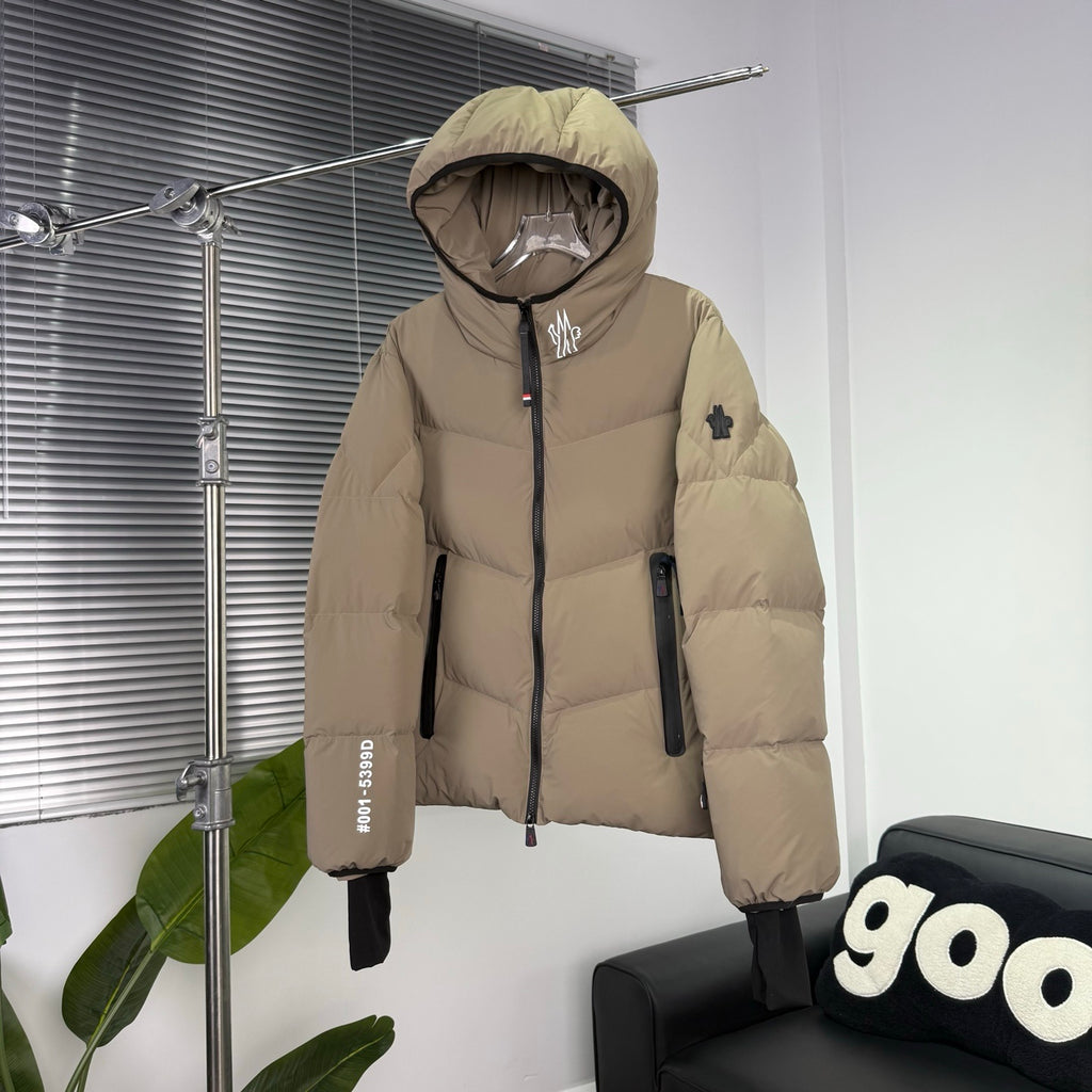 Moncler Grenoble Arcesaz Hooded Puffer Jacket - Beige