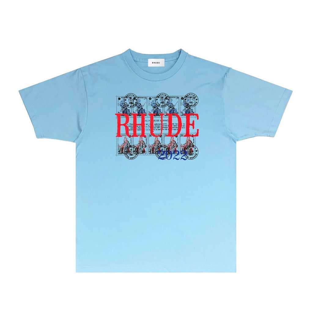 Rhude T-shirts Printed Trendy Pure Cotton
