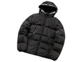 Moncler Maya Black Puffer Jacket with Logo-Print Hood