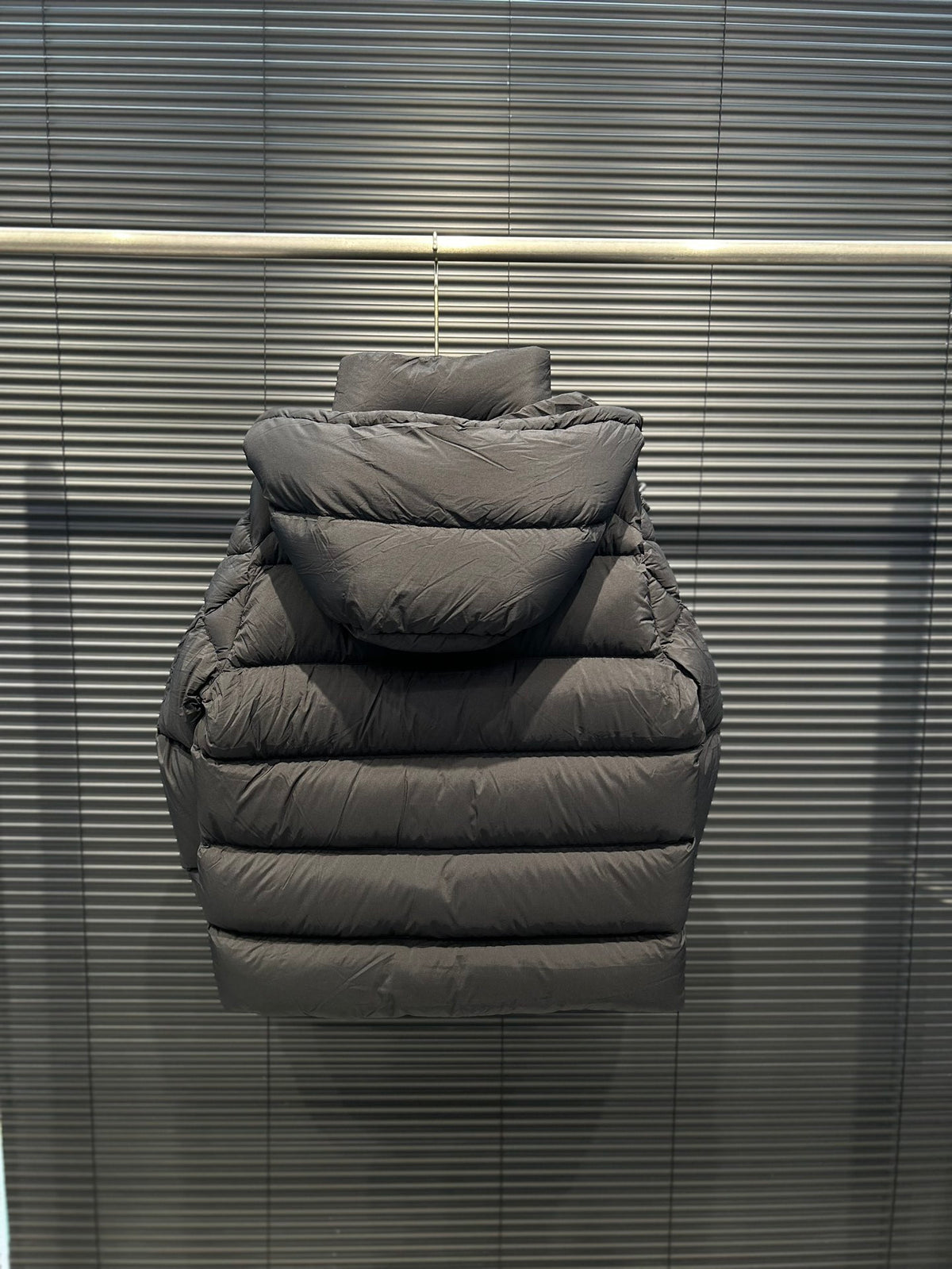 Moncler Maya Matte Black Hooded Puffer Jacket