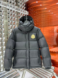 Moncler Black Hooded Puffer Jacket with Detachable Sleeves