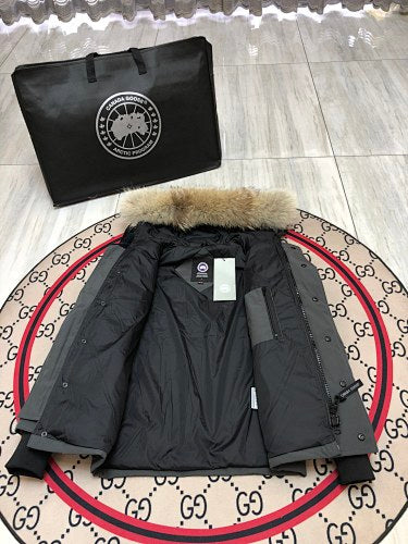 Canada Goose Unisex Hooded Puffer Jacket - Charcoal