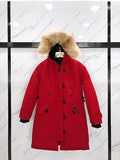 Canada Goose Long Hooded Parka - Red